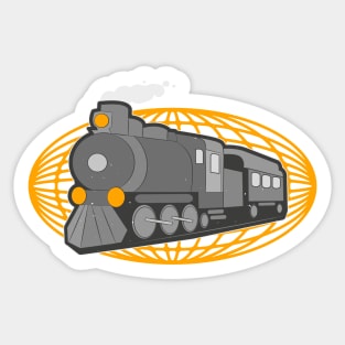 Railroader Railroad Steam Locomotive Sticker